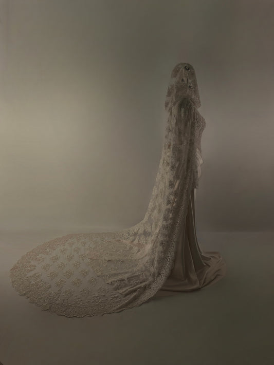 Nicolai Hooded Cape Veil